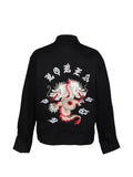 el conductorH dragon-embroidered cotton jacket