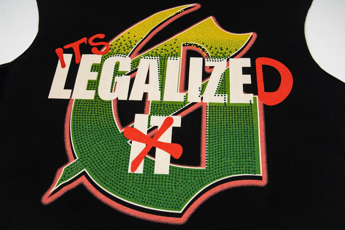 Godspeed Legalized Panther Graphic Sleeveless T-Shirt
